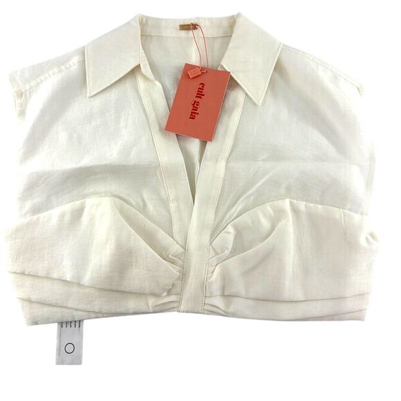 Cult Gaia Women's Off White Janette Top Size M - Picture 4 of 10